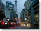 Victoria Street in rainy evening